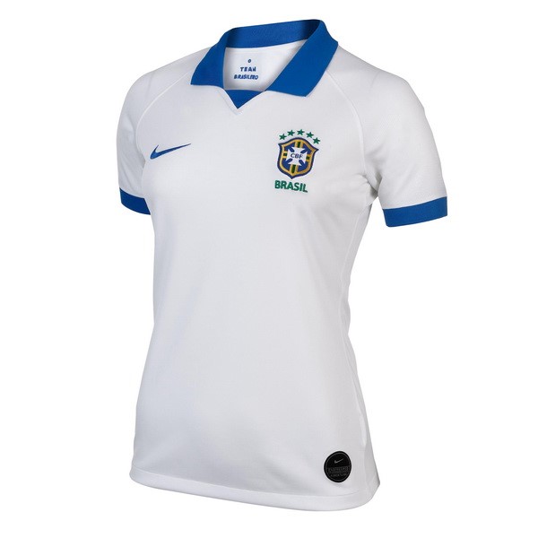 Camisetas Brasil Segunda equipo Mujer 2019 Blanco